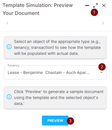 Previewing Your Template with Simulation