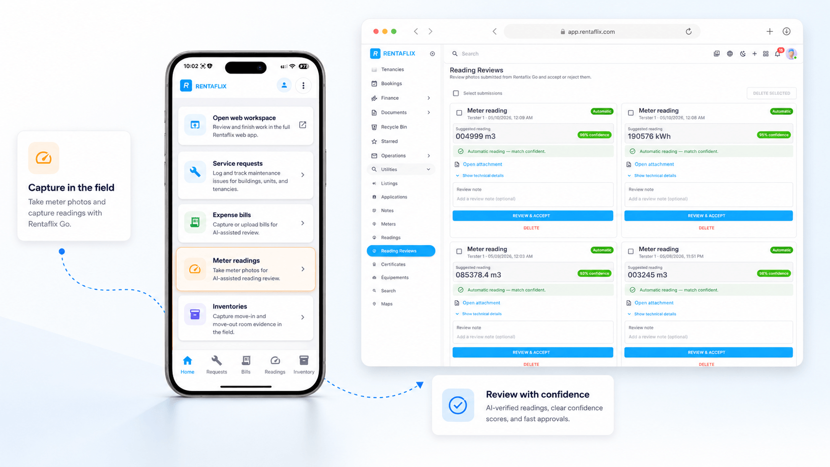 Capture work in the field and keep it connected